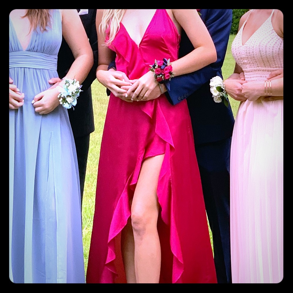 Beautiful, magenta Maxi dress worn once to prom